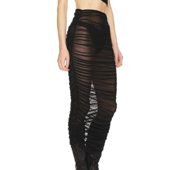 Superdown Nevaeh Sheer Ruched Black Cover Up – NWT Size Small - Picture 2 of 4